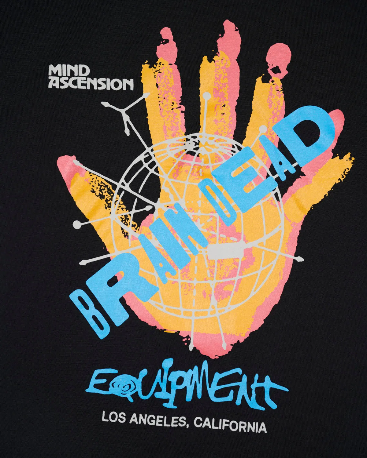 Brain Dead Equipment Mind Hand T-shirt - Black