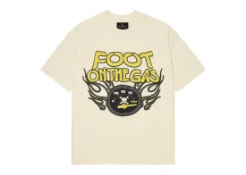 Broken Planet Market 'Foot On The Gas' T-Shirt (Vanilla White)