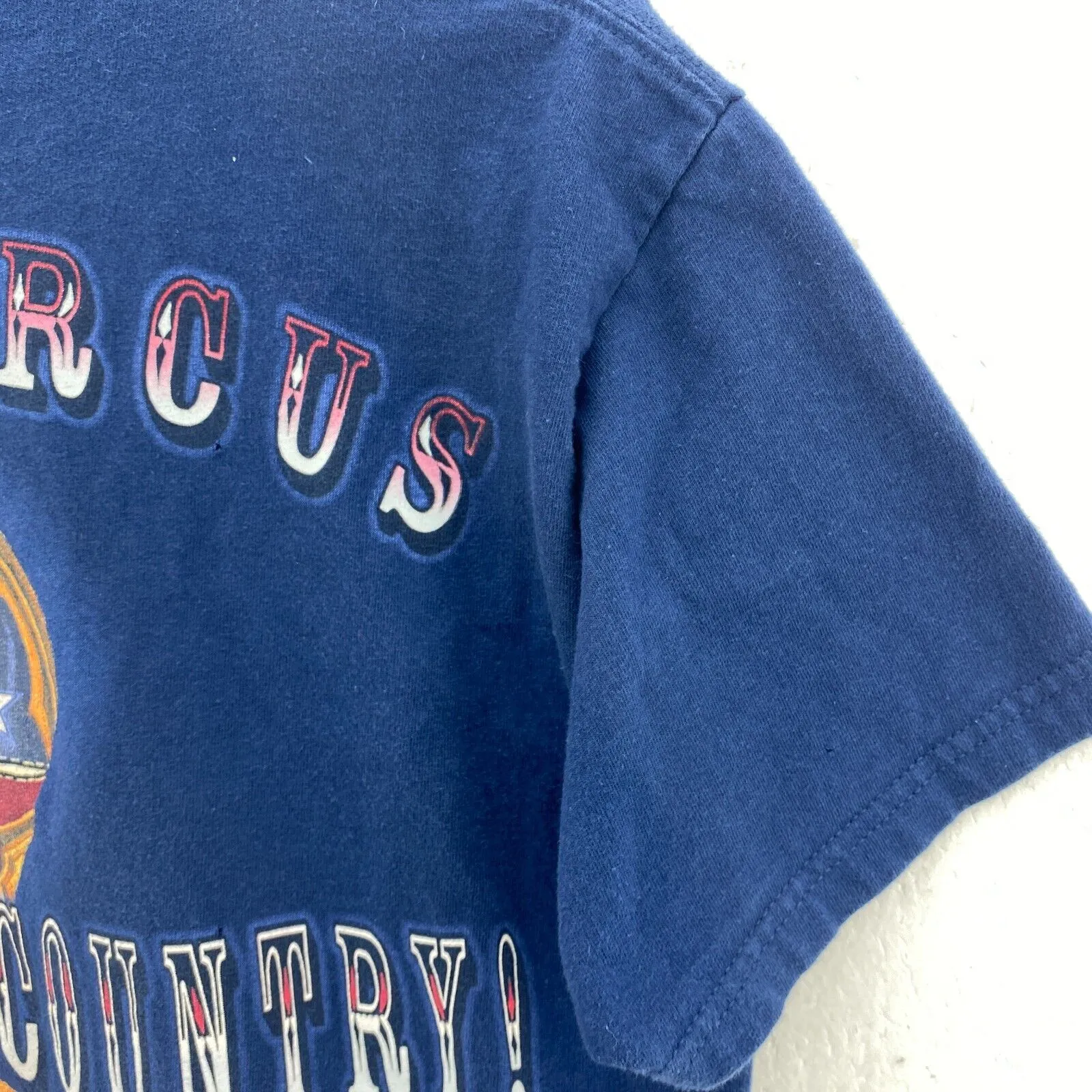 Brooks And Dunn Country Music Neon Circus Wild Show Blue Vintage T-shirt Size M