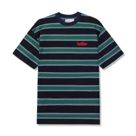 Butter Goods Stripe T Shirt - Forest / Navy