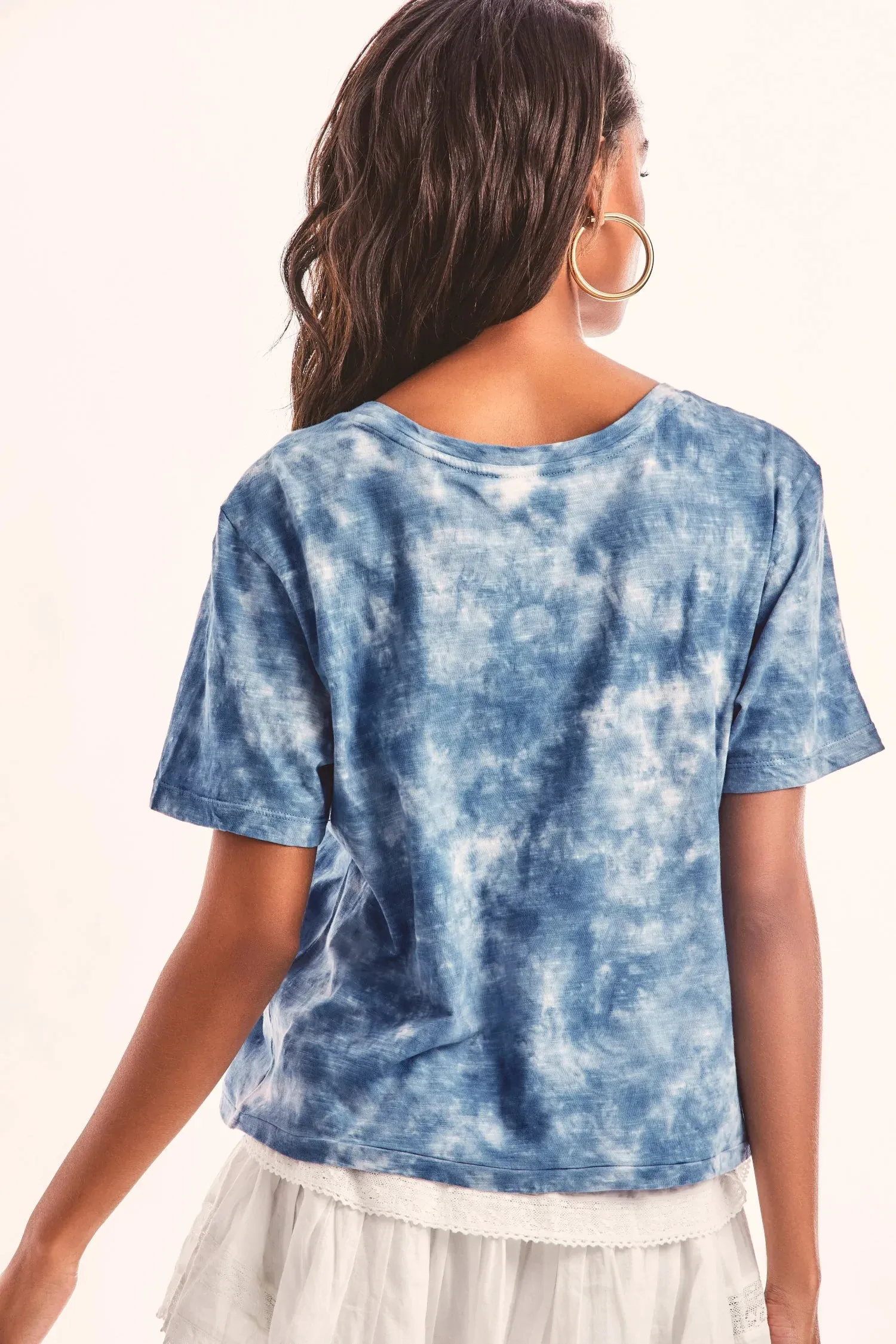 Calix Tee | Indigo Hand Dye