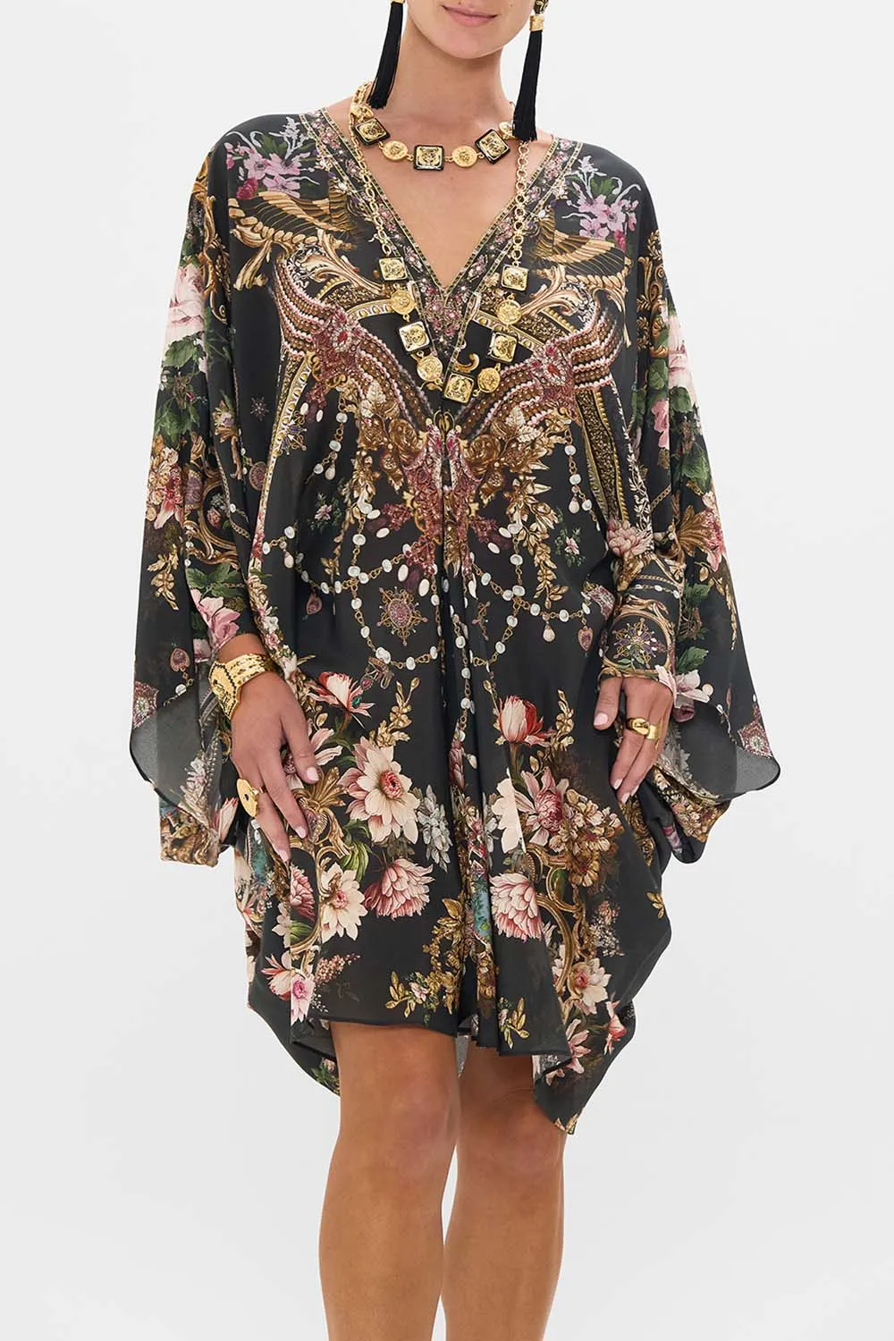 Camilla T Shape Short Kaftan - Dynasty Daze