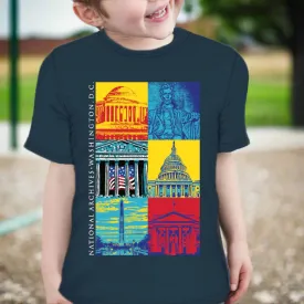 Capital Landmarks Art T-Shirt Youth Sizes