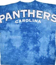 Carolina Panthers Logo Tie Dye Sweeper Long Sleeve Oversized Top Shirt Jersey