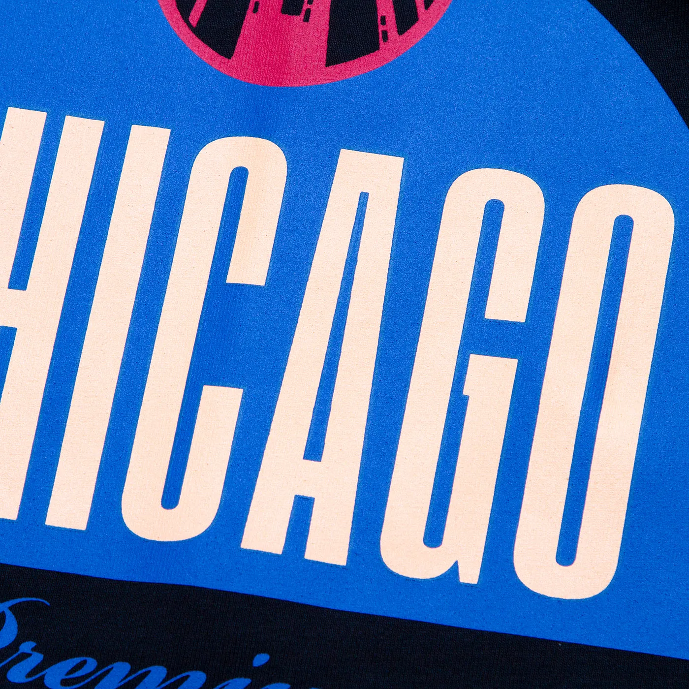 Chicago House Back Print - Oversized Tshirt - Black