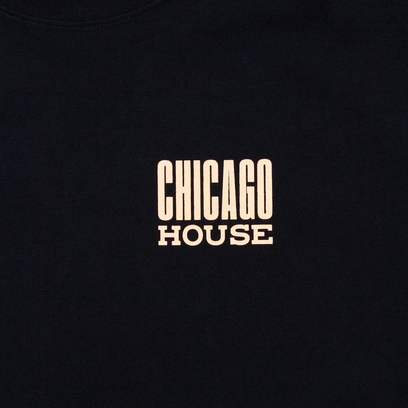 Chicago House Back Print - Oversized Tshirt - Black