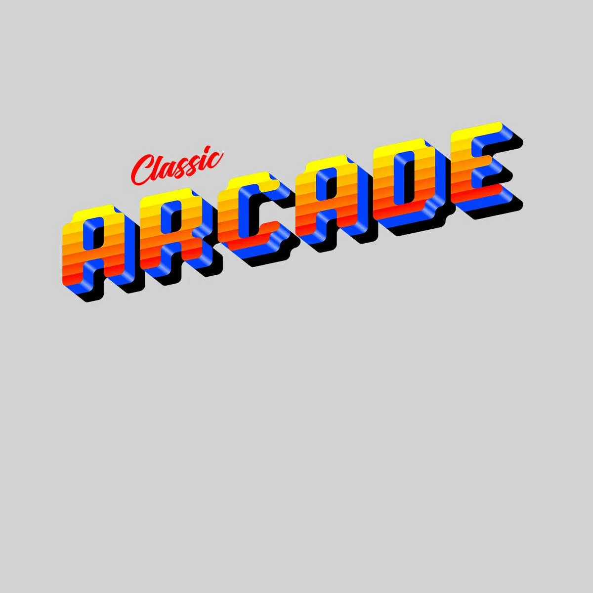 Classic Arcade Vintage Sign Retro 80's Style Crew Neck t shirt