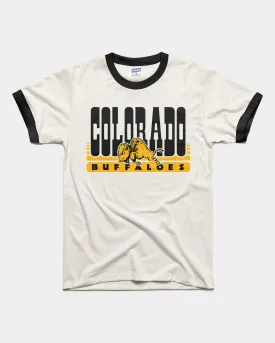 Colorado Buffaloes 70s White & Black Unisex Ringer