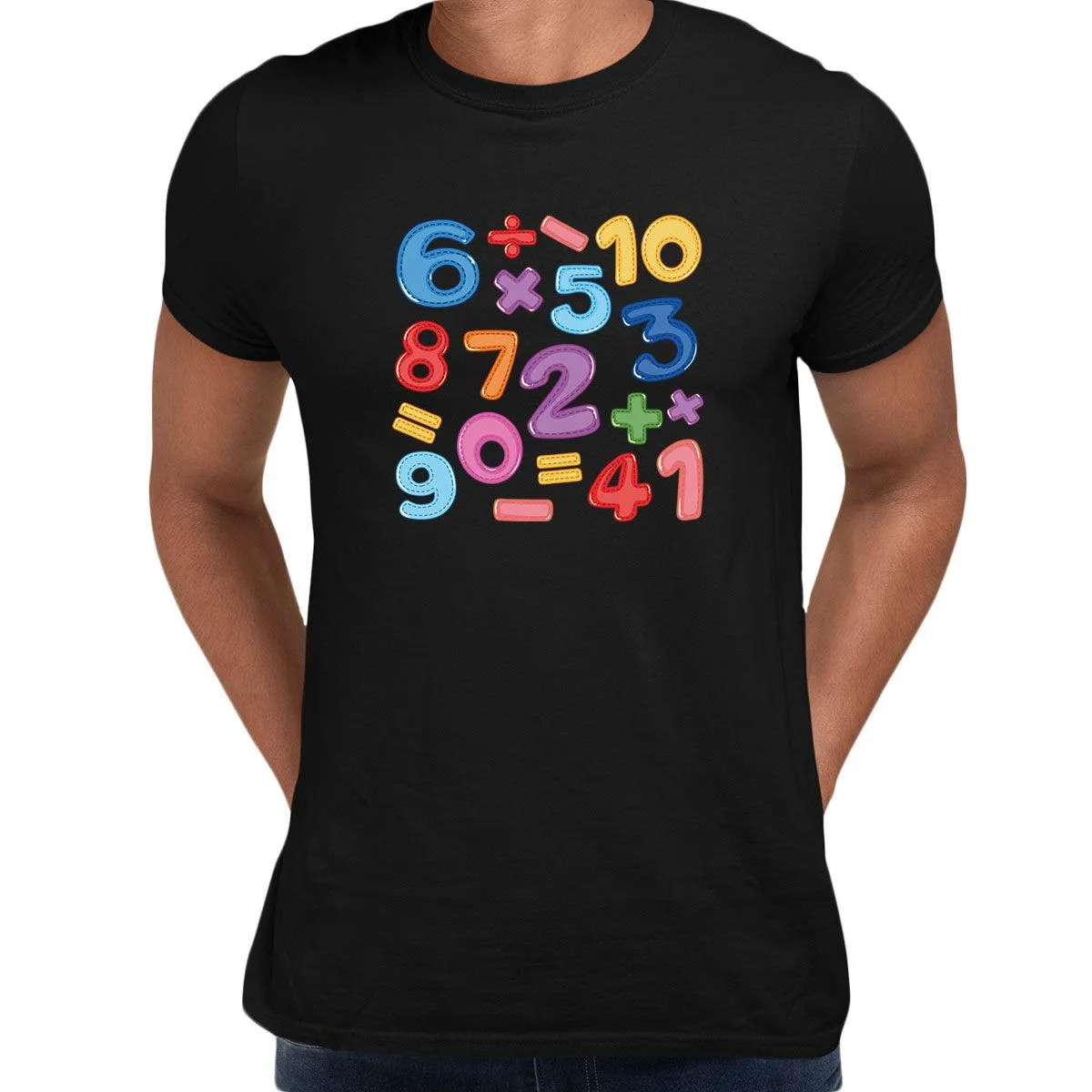 Colourful Number Day 2022 Maths Symbols School Unisex T-shirt