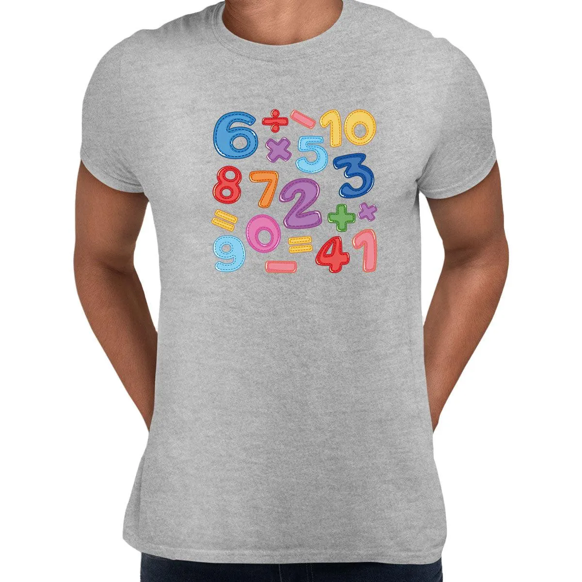 Colourful Number Day 2022 Maths Symbols School Unisex T-shirt