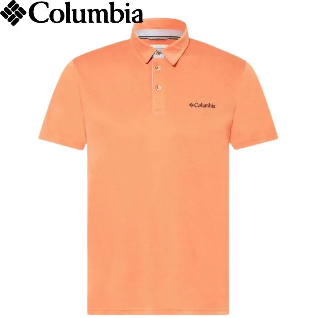 Columbia Nelson Point Orange Polo Shirt Orange