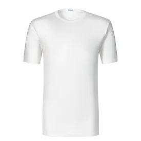 Cotton Crew-Neck T-Shirt in White