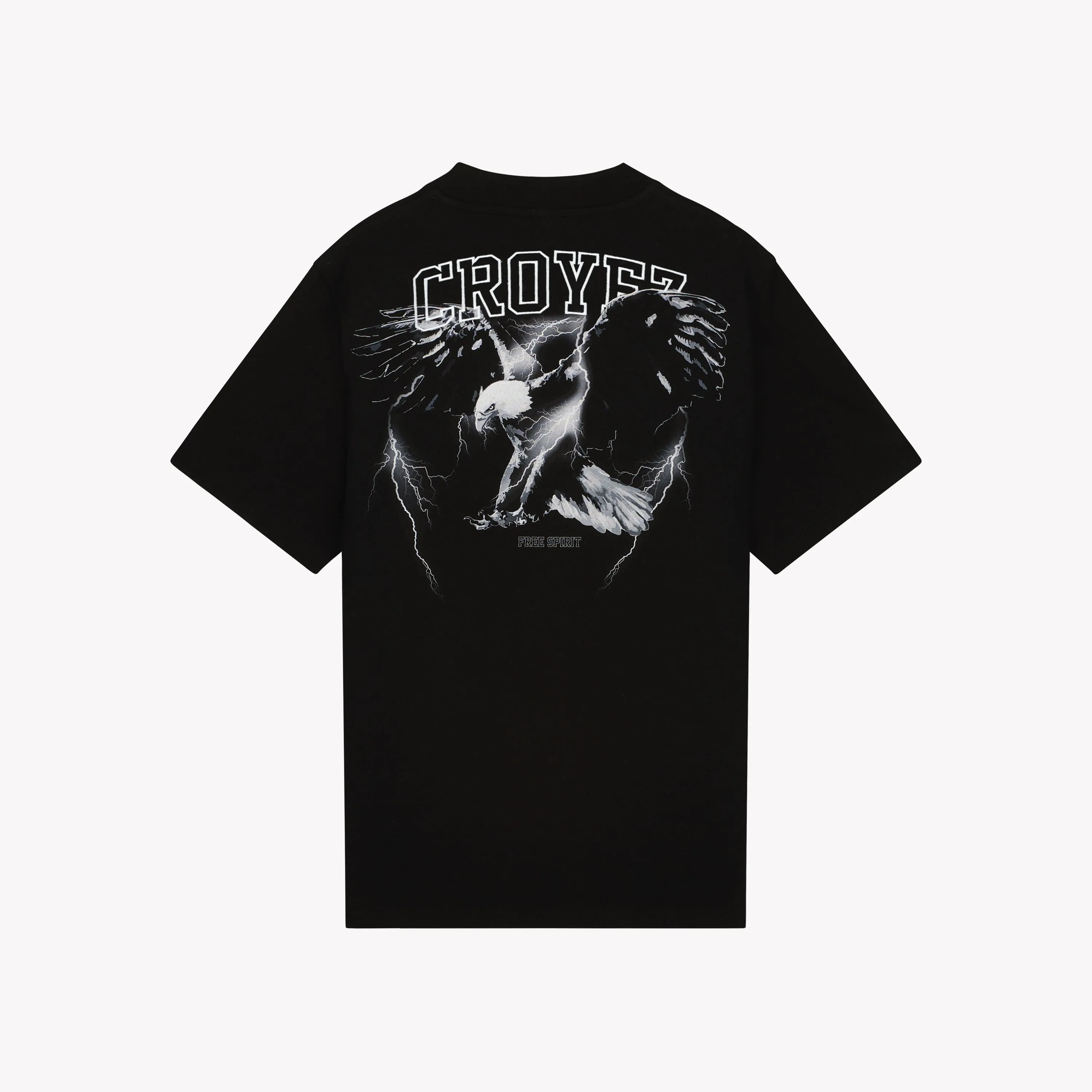 CROYEZ LIGHTNING EAGLE T-SHIRT - BLACK/WHITE