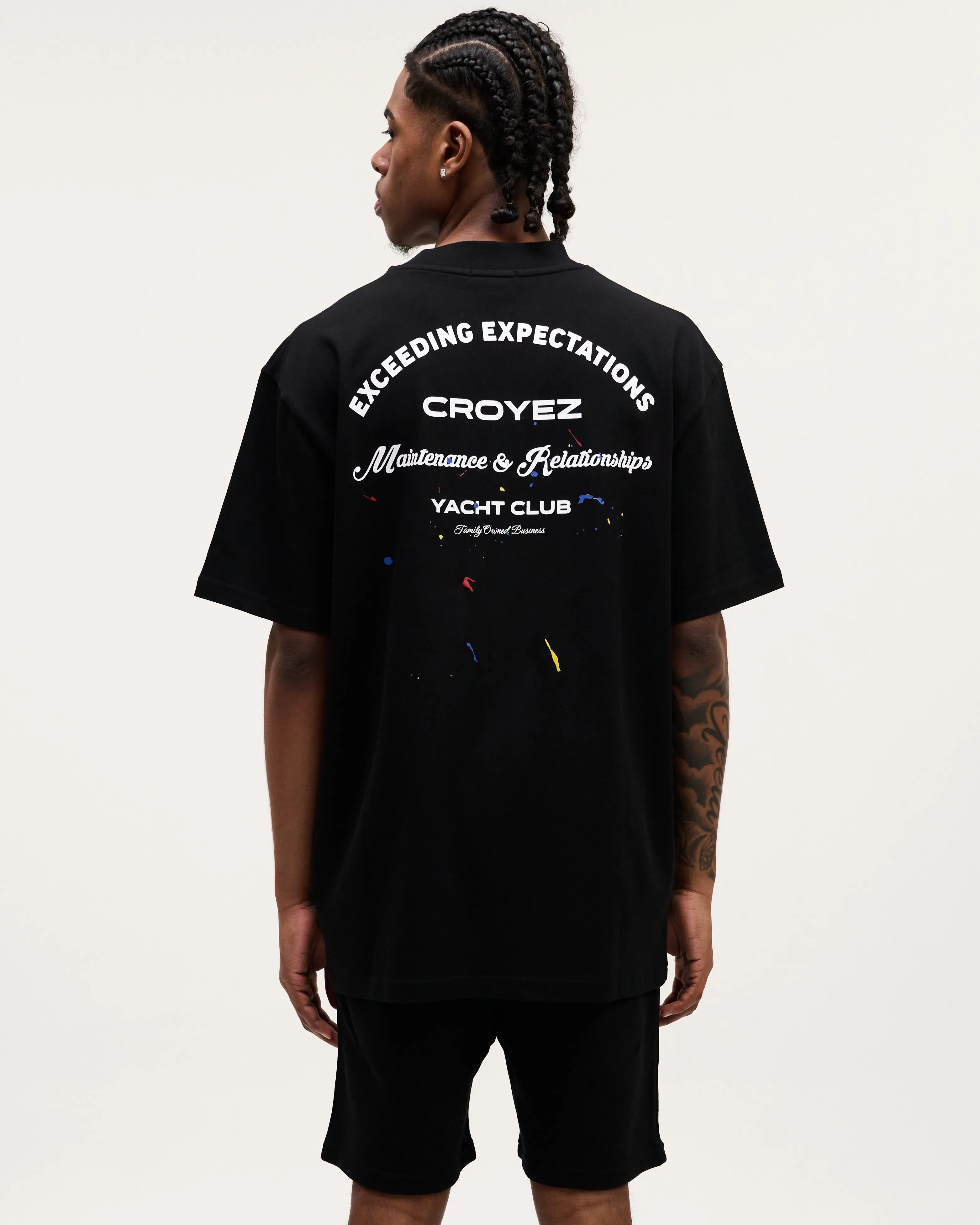 CROYEZ MAINTENANCE T-SHIRT - BLACK/WHITE