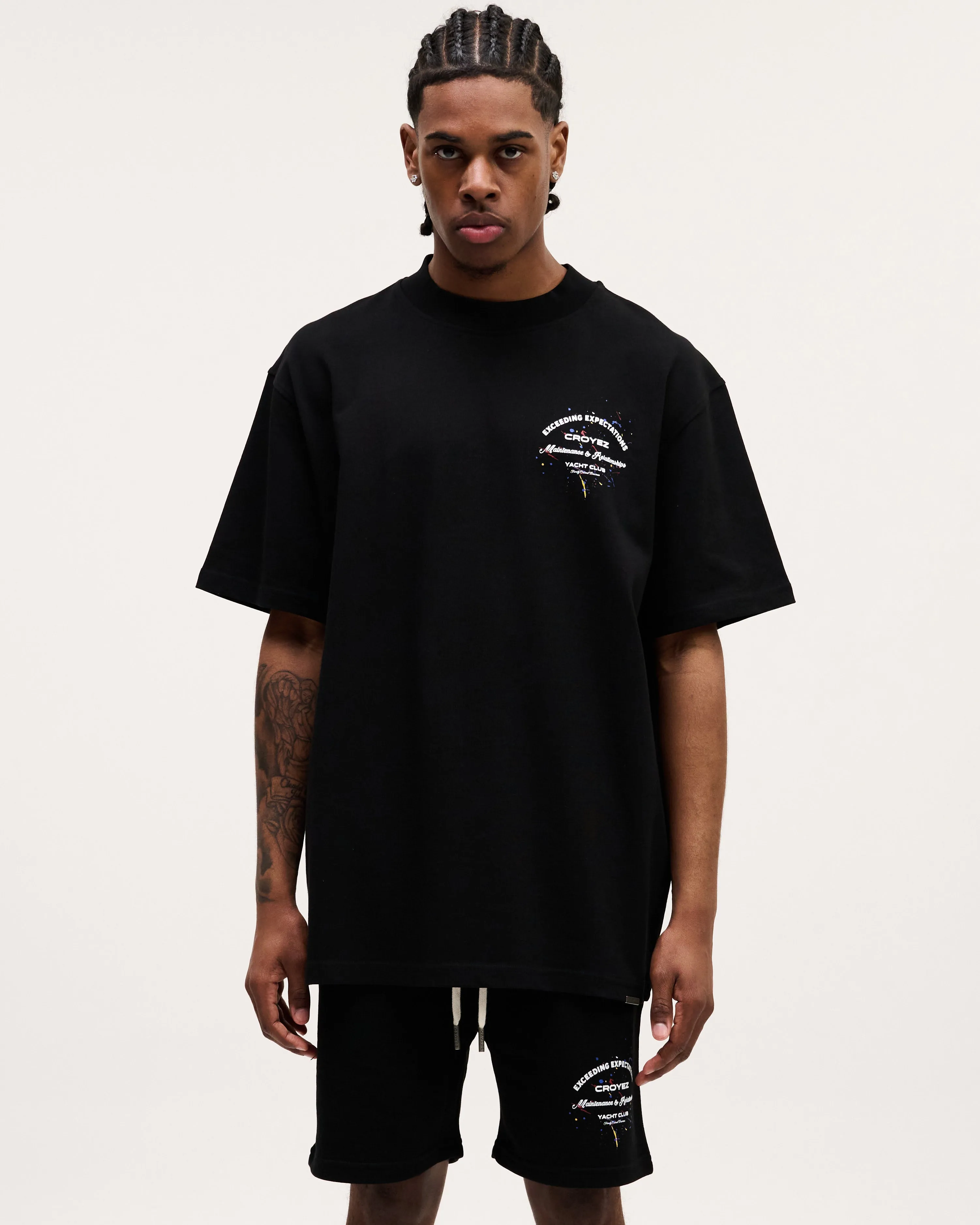 CROYEZ MAINTENANCE T-SHIRT - BLACK/WHITE