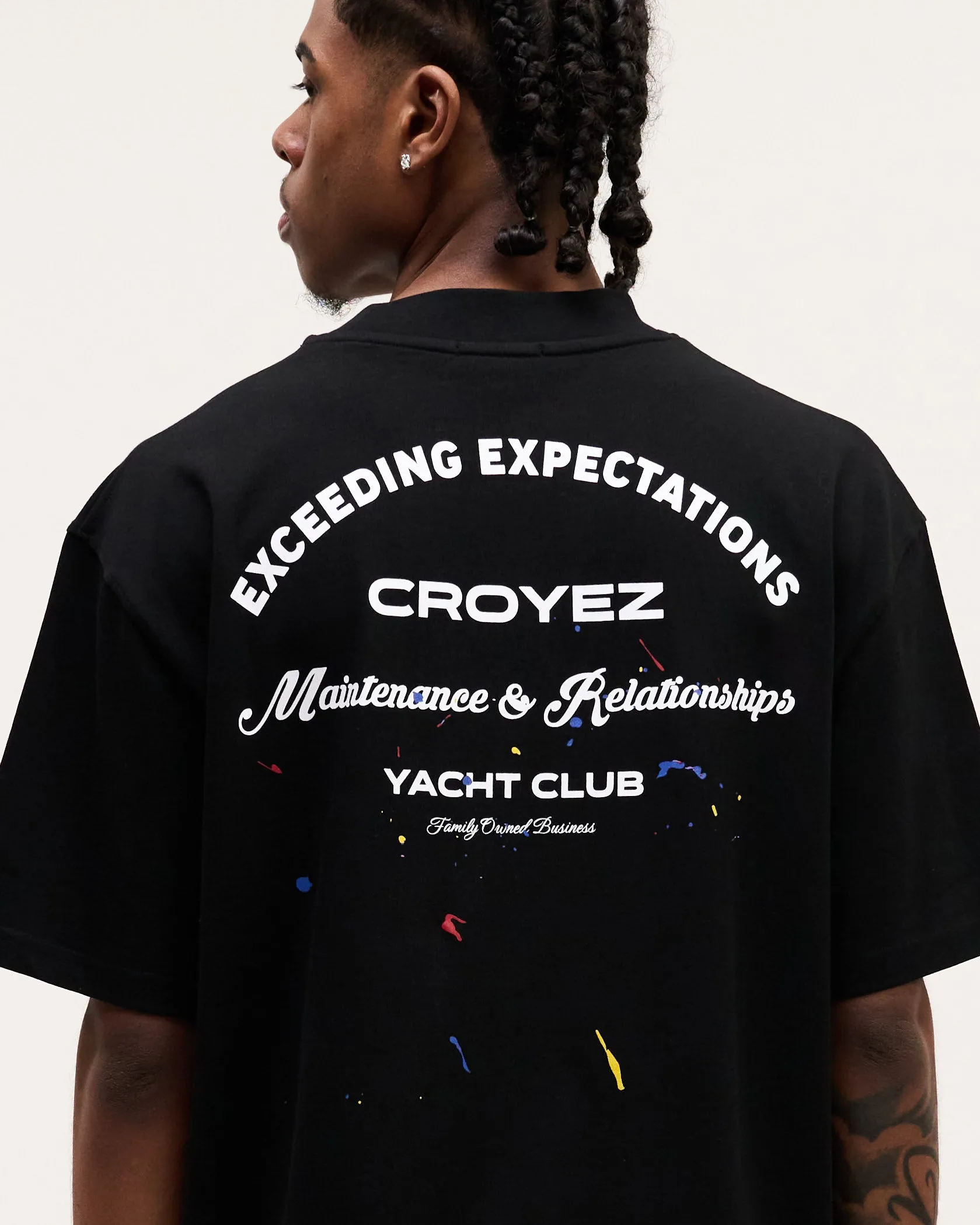 CROYEZ MAINTENANCE T-SHIRT - BLACK/WHITE