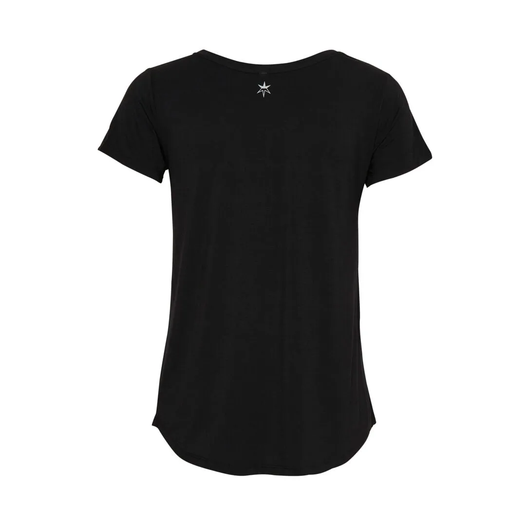 Culture - Poppy V-neck T-Shirt - Black