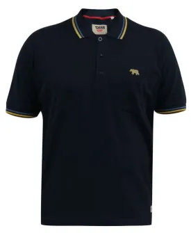 Duke X-Tall Hamford Navy Tipped Polo Navy