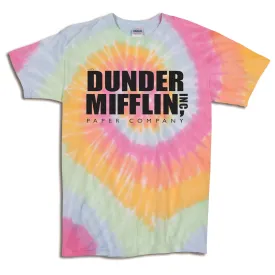 Dunder Mifflin Logo - Tie Dye TShirt