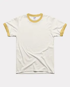 Essential White & Butter Unisex Ringer