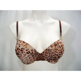 Felina 130566 Enchanted T-Shirt Memory Foam Underwire Bra 34C Chocolate Cheetah