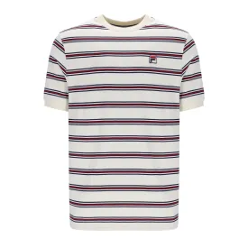 Fila Vintage Bruno Stripe T-Shirt Cream