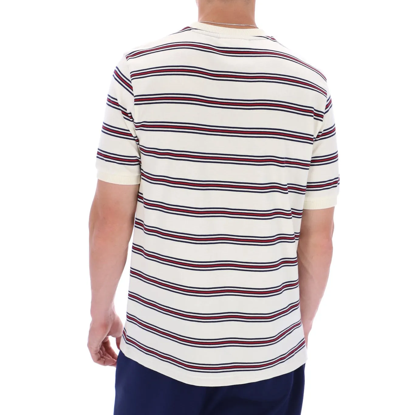 Fila Vintage Bruno Stripe T-Shirt Cream