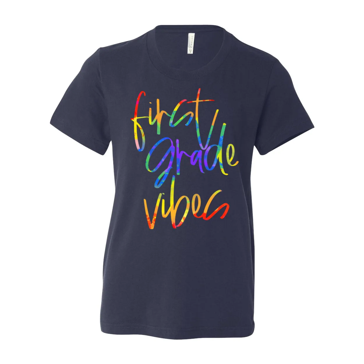 First Grade YOUTH Tie-Dye "Vibes" Shirt