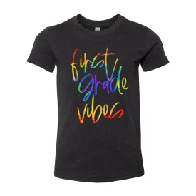 First Grade YOUTH Tie-Dye "Vibes" Shirt