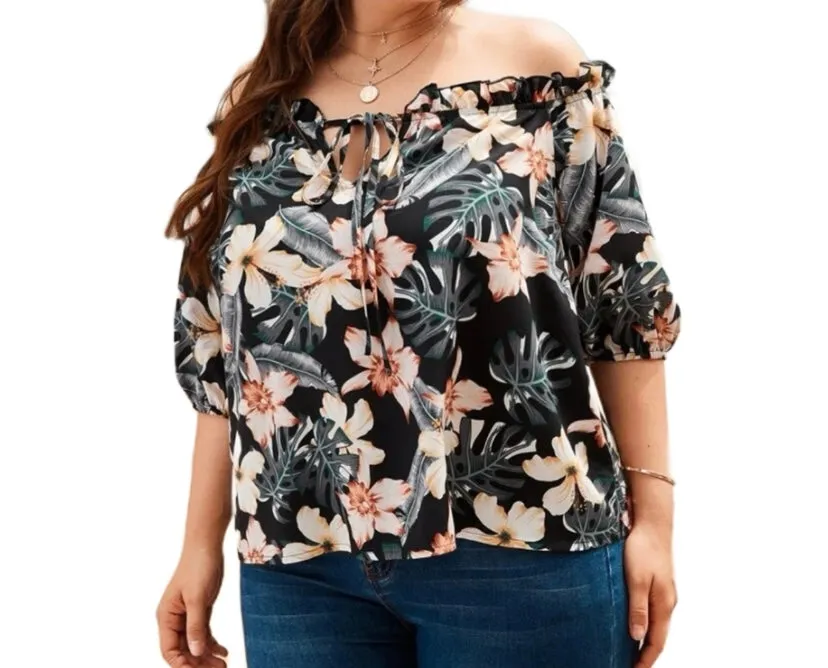 Floral Off the Shoulder Blouse