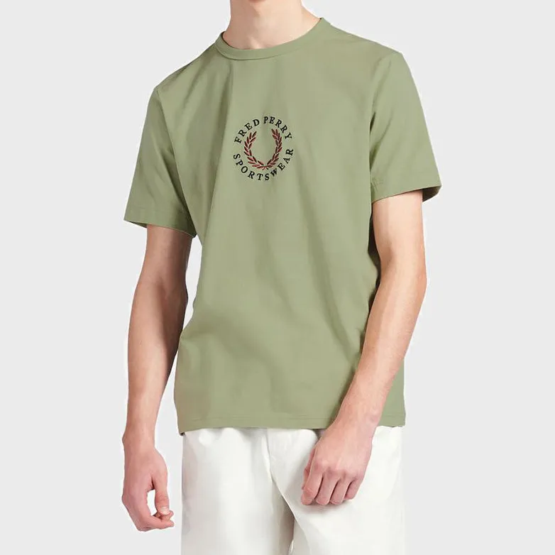 Fred Perry Embroidered  Ringer Crew T-Shirt