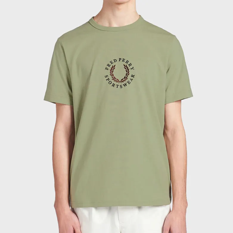 Fred Perry Embroidered  Ringer Crew T-Shirt