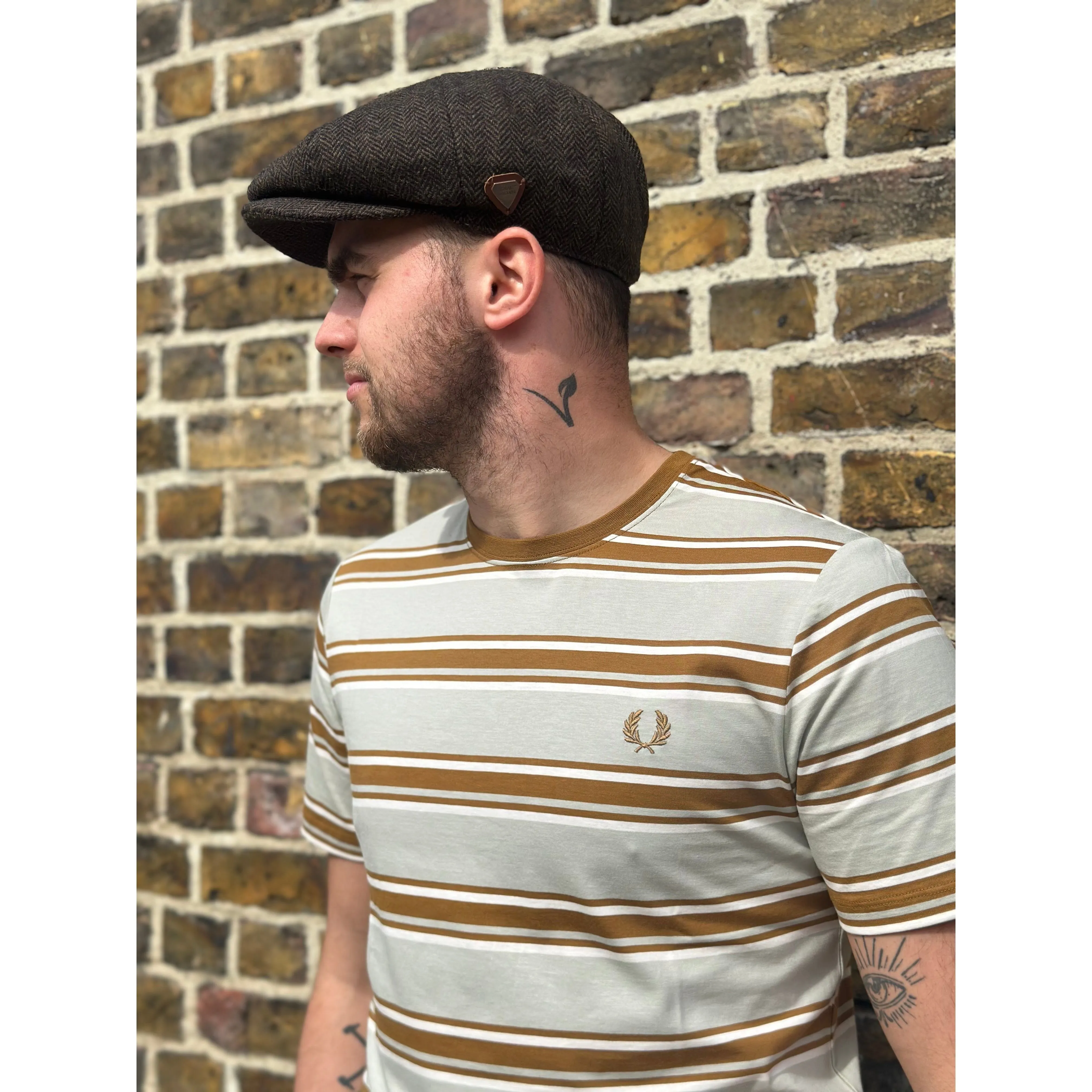 Fred Perry - M6557 Silk Pea Striped - T-Shirt