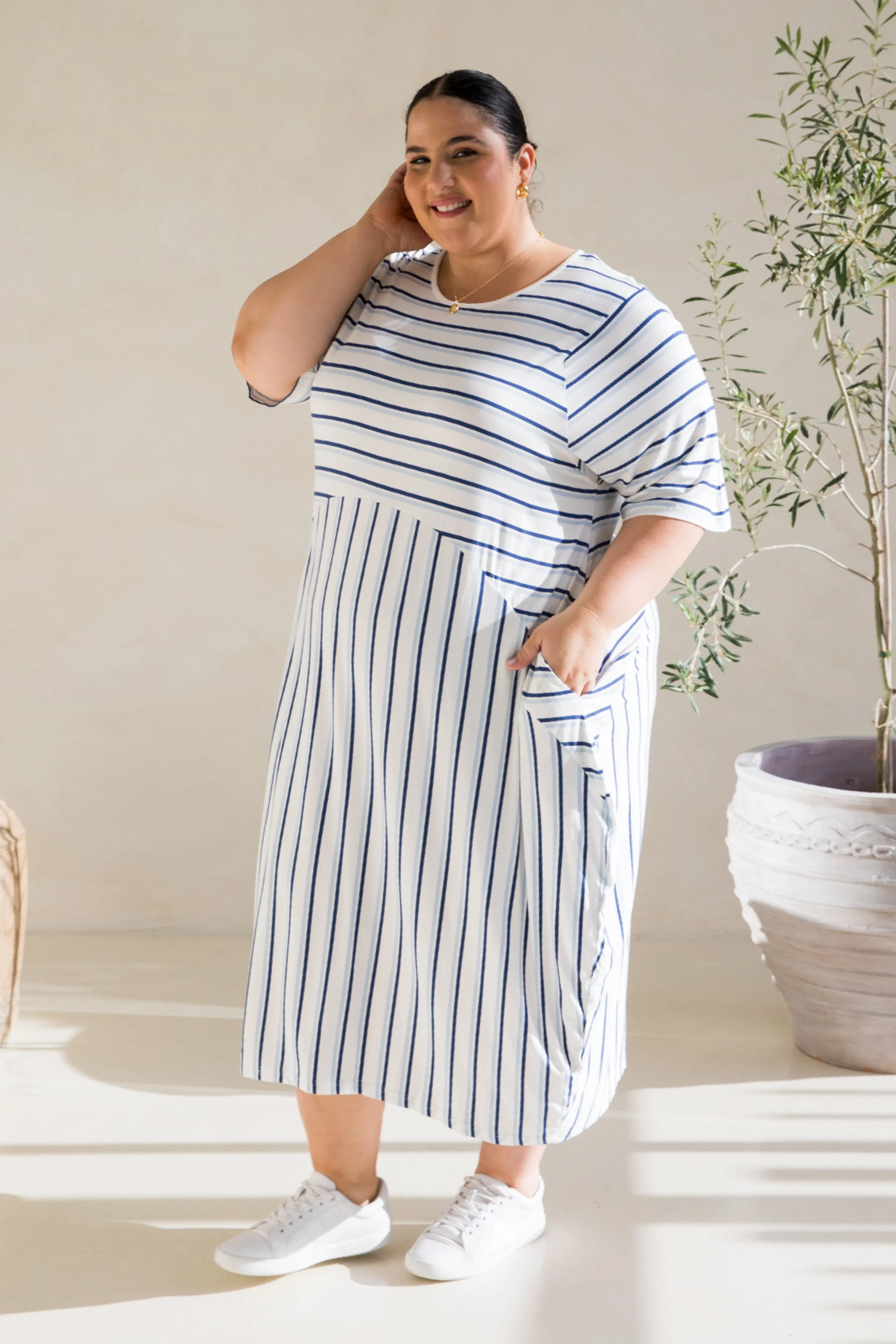 Gina Dress in Nautical