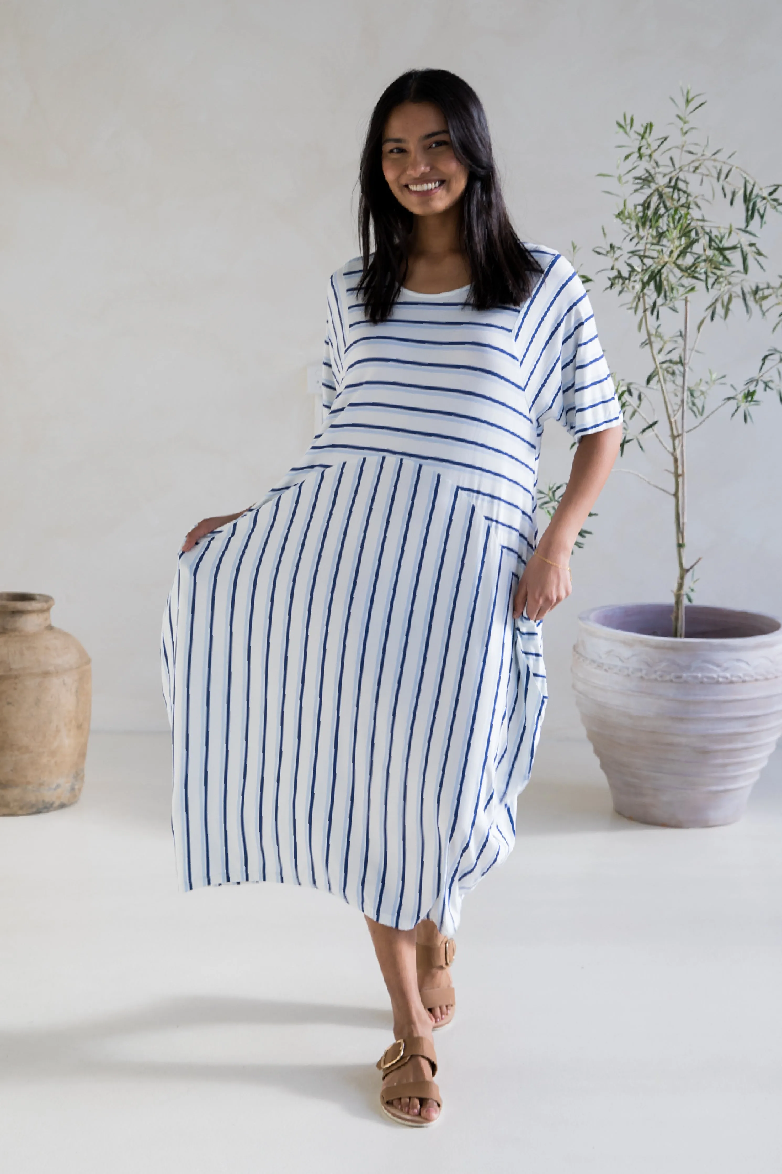 Gina Dress in Nautical