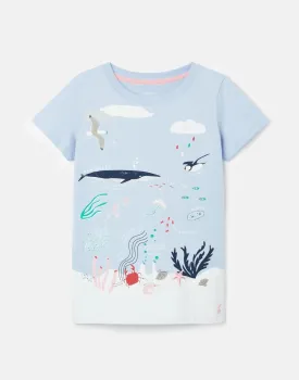 Girls Pixie Screenprint Top | Joules