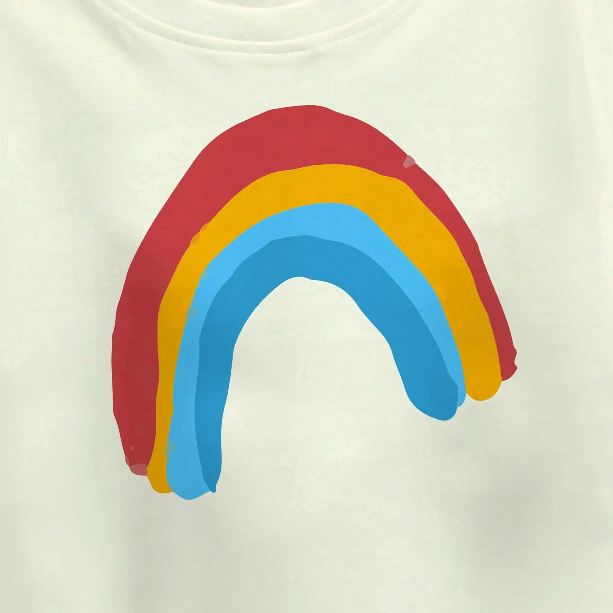 Girls Rainbow Love Crop