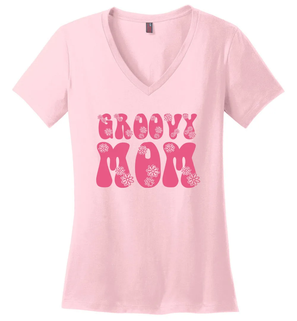 Groovy Mom V-necks