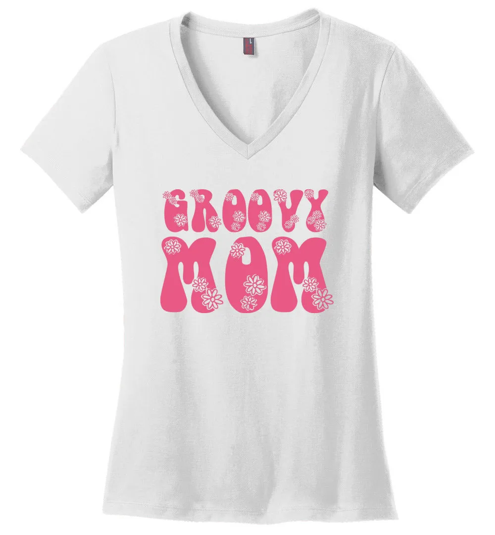 Groovy Mom V-necks