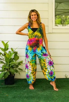 Hand Dyed Hippie Racerback Jumpsuit Romper