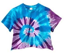 Hibiscus Tie-Dye Unisex Cropped Tee