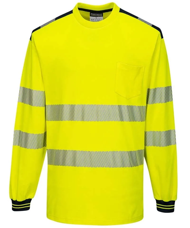 High-visibility t-shirt lange mouwen Vision