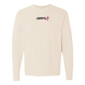 Initial 'Emotional Support Cup' Long Sleeve T-Shirt