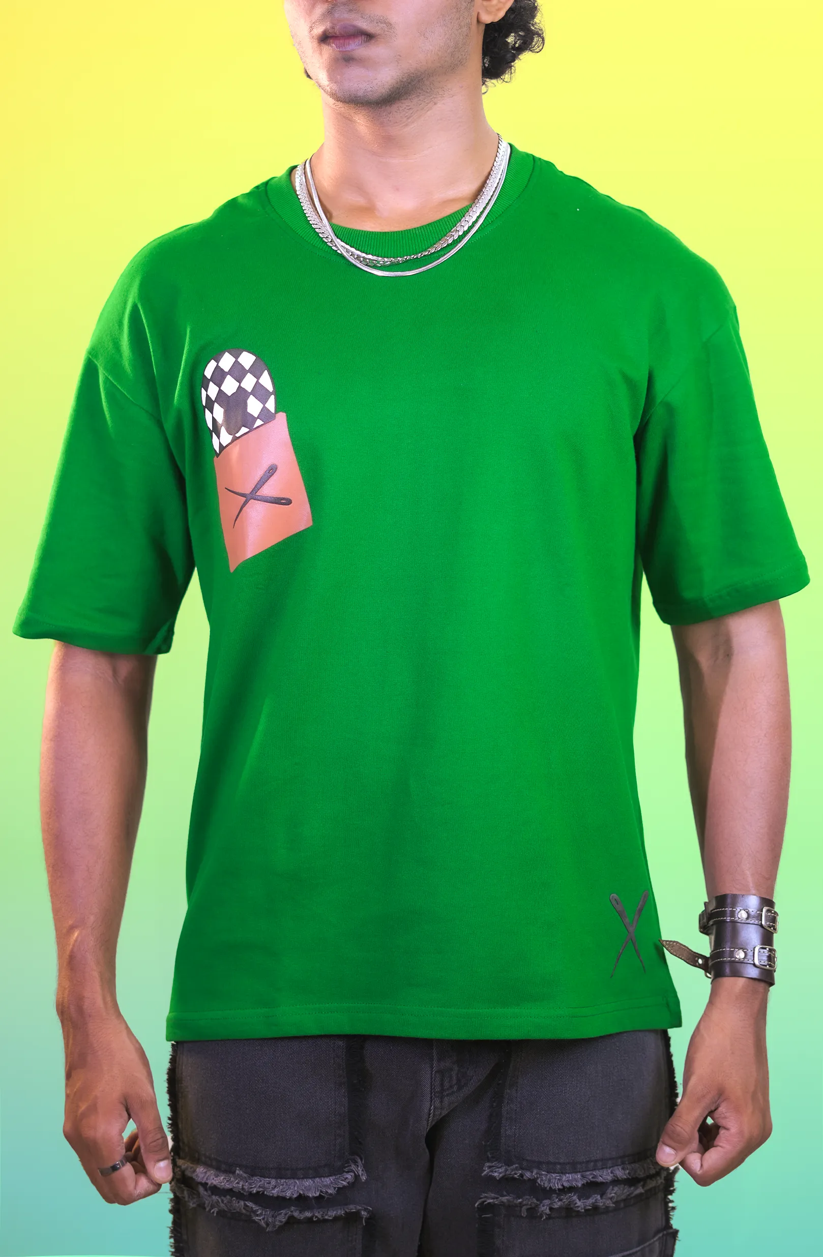 IZI Specials: Record Player Tee (Green)