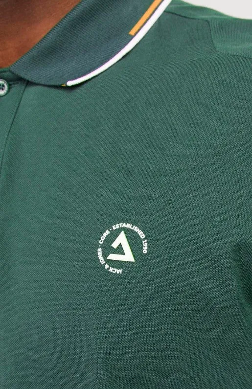 Jack & Jones Hass Logo Sycamore Polo Green