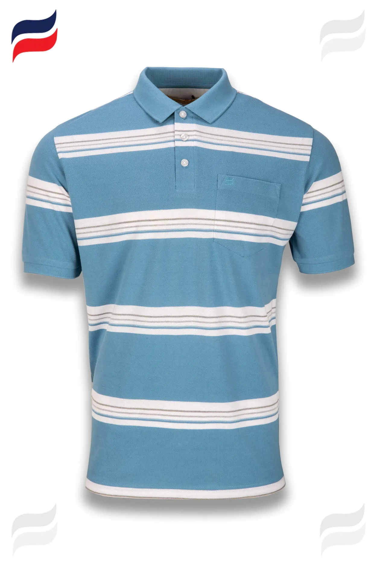 Kevin Ninan Striped Polo