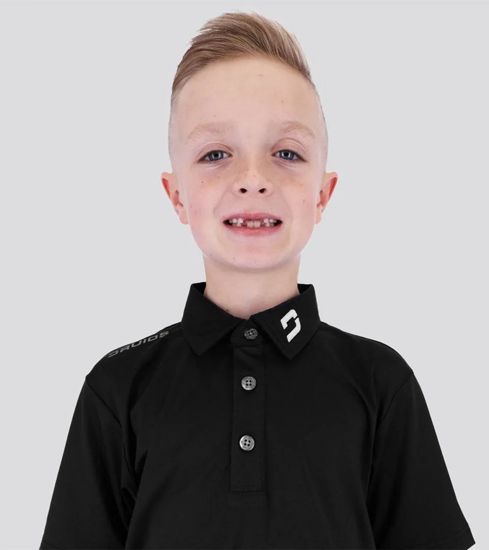 KIDS PERFORMANCE POLO BLACK