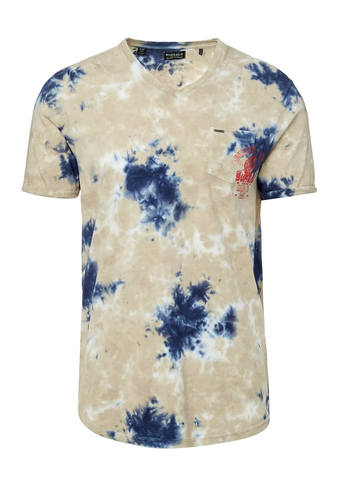 Kolis Tie Dye Beige T-Shirt - BM23933