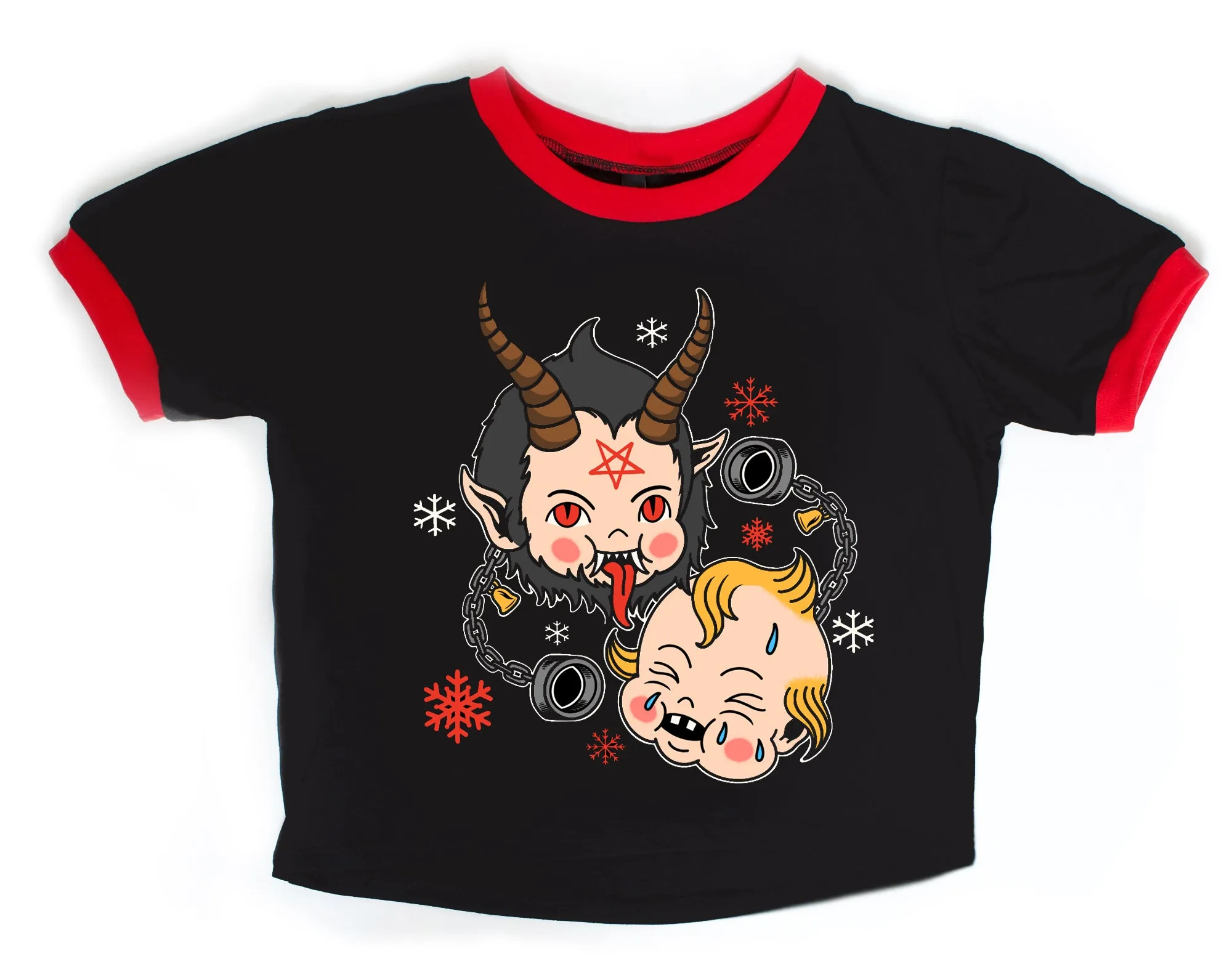 Krampus Kewpie Ringer Tee