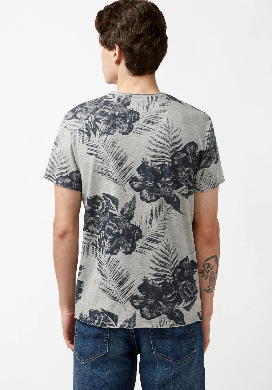 Kushot Hibiscus Print T-Shirt - BM23931